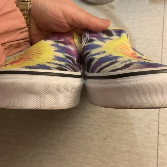 Vans Classic Slip on Washed Tie Dye Shoes Sneakers sz 8 - Picture 4 of 6